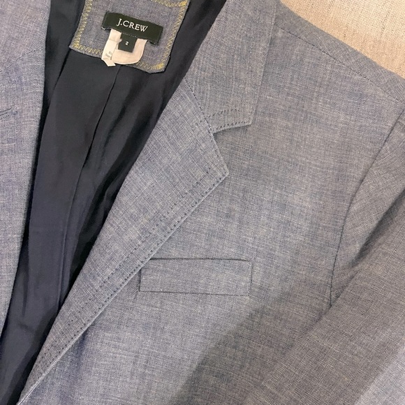 J Crew Jean Chambray Blazer - Picture 4 of 5